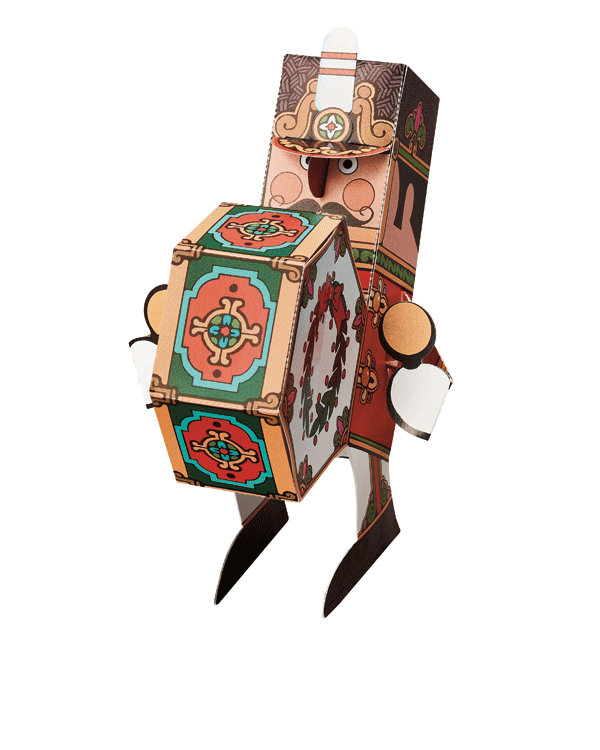 Nutcracker Drummer Boy Pop Up Christmas Card and Ornament - Animation