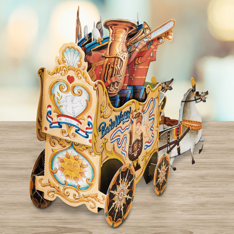 Bandwagon All Occassion Greeting Card - Back View