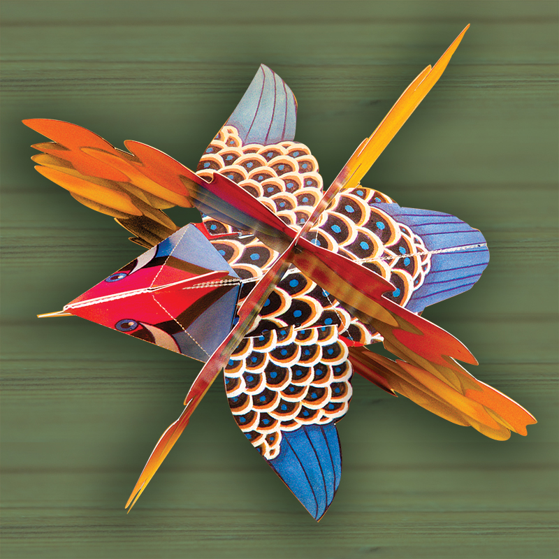 “Partridge In A Pear Wreath” Pop-Up Christmas Card Ornament - Image 2