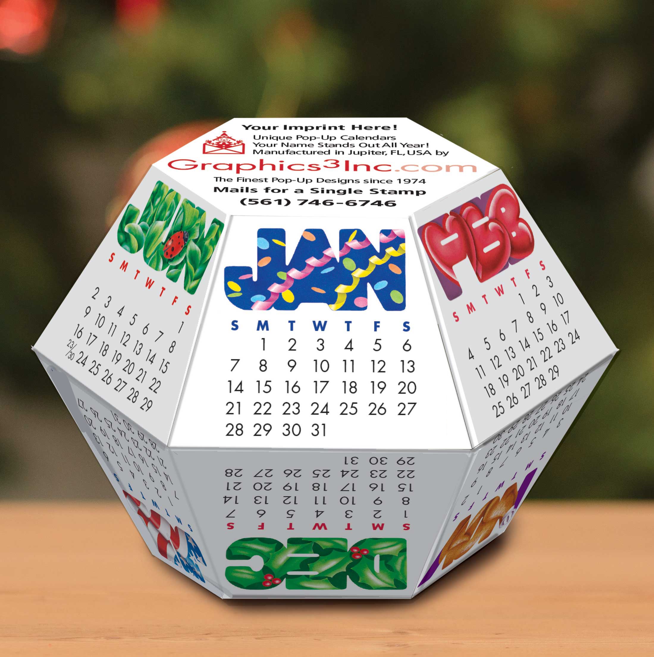 2026 'Themes' Pop-Up Calendars
