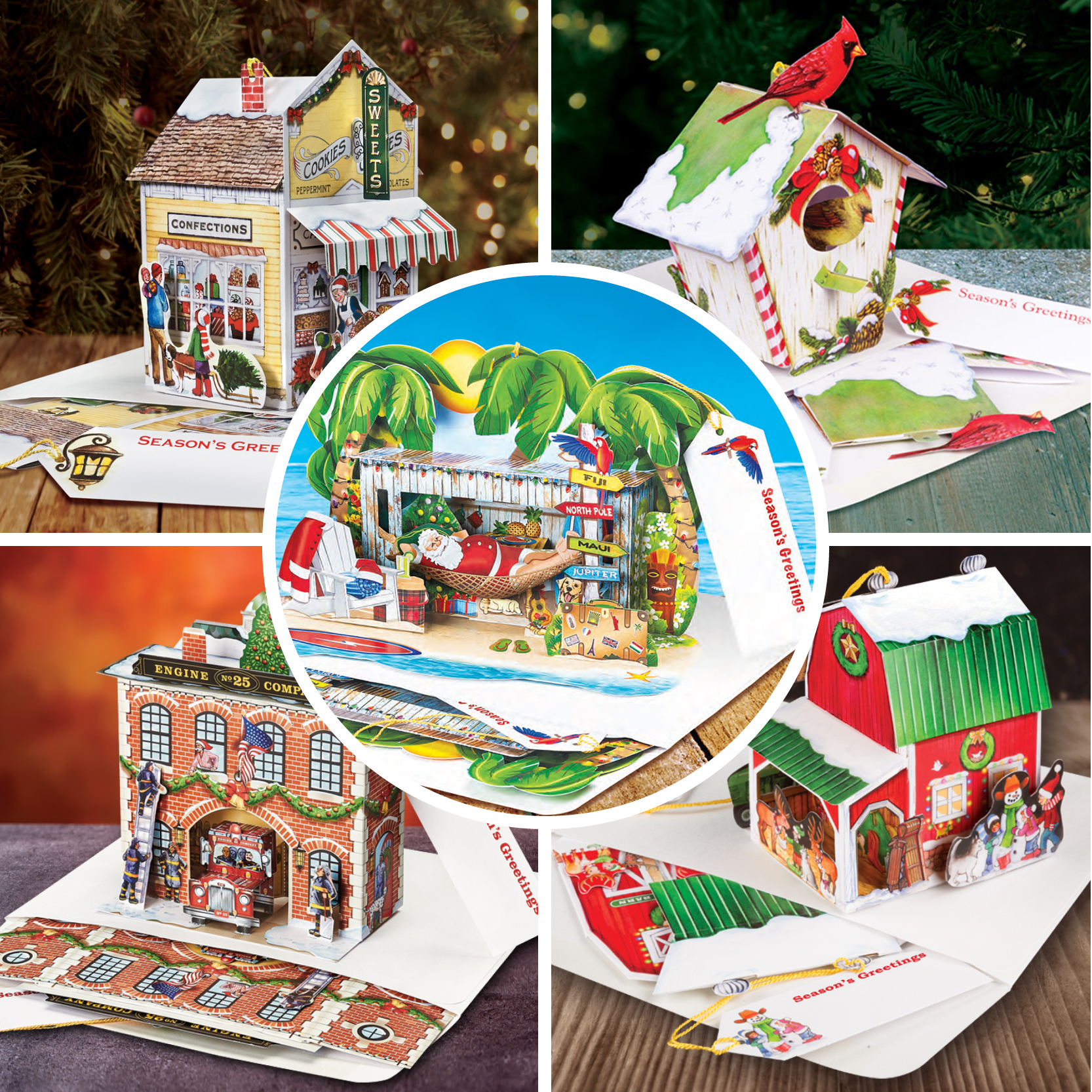 Five Christmas Cards for $50