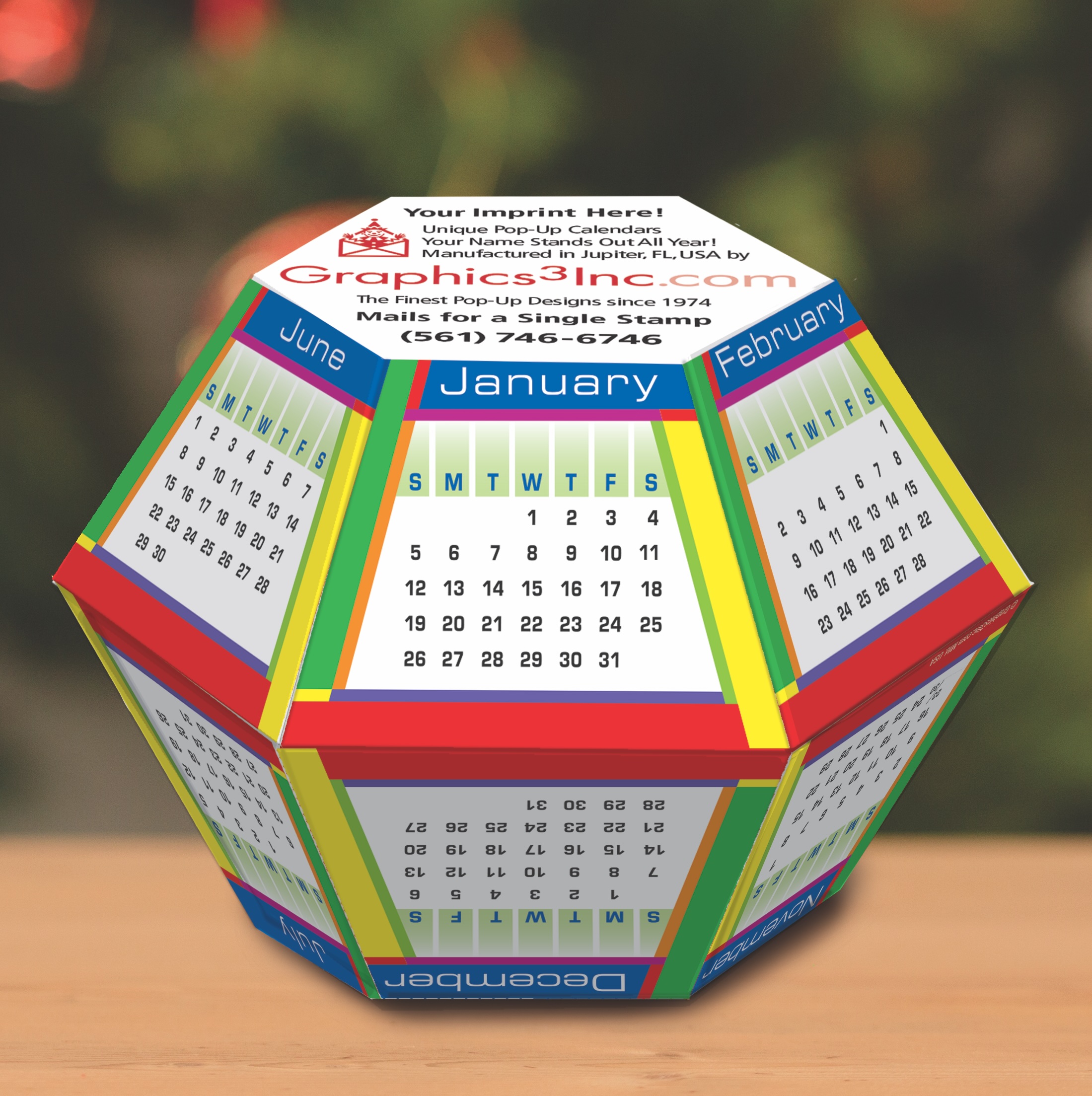 2025 Modern Art II Pop-Up Calendars