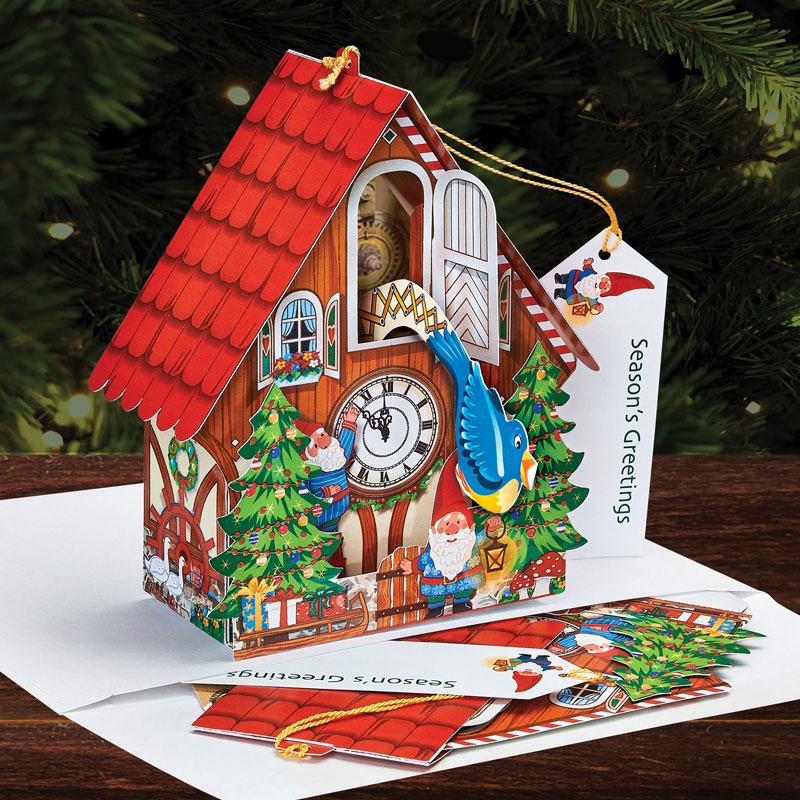 The 'Cuckoo Clock' Pop-Up Christmas Card Ornament!