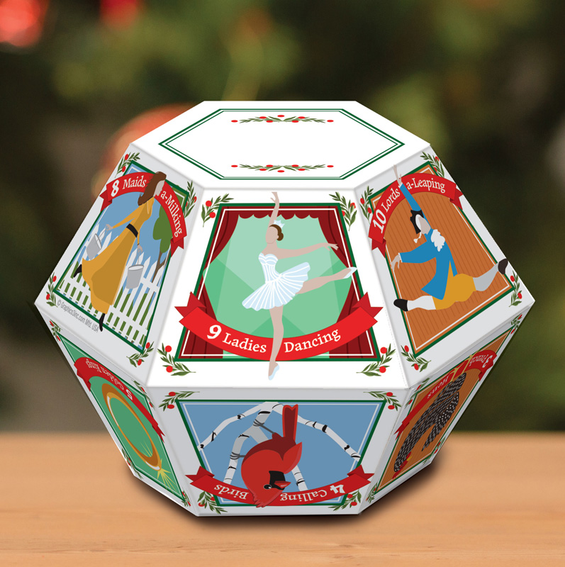 "Twelve Days of Christmas" plus "Happy New Year" Pop-Up Card - Image 2