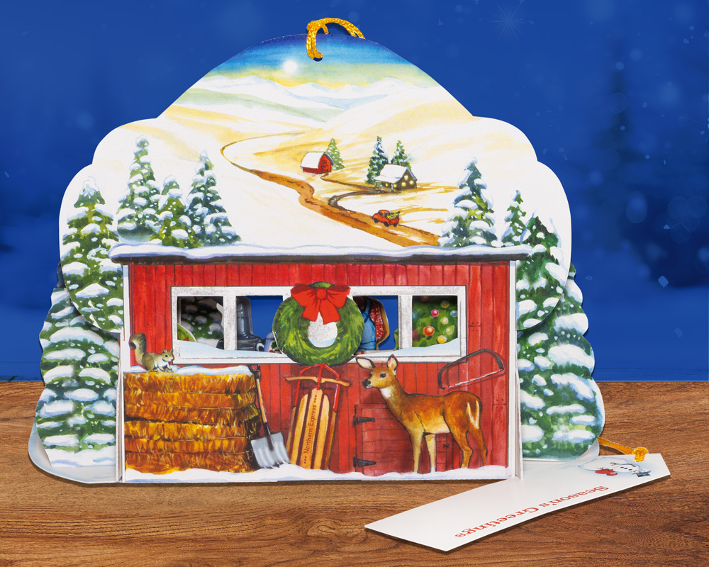 The 'Tree Farm' Pop-Up Christmas Card Ornament - Image 3