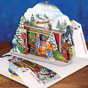 The 'Tree Farm' Pop-Up Christmas Card Ornament